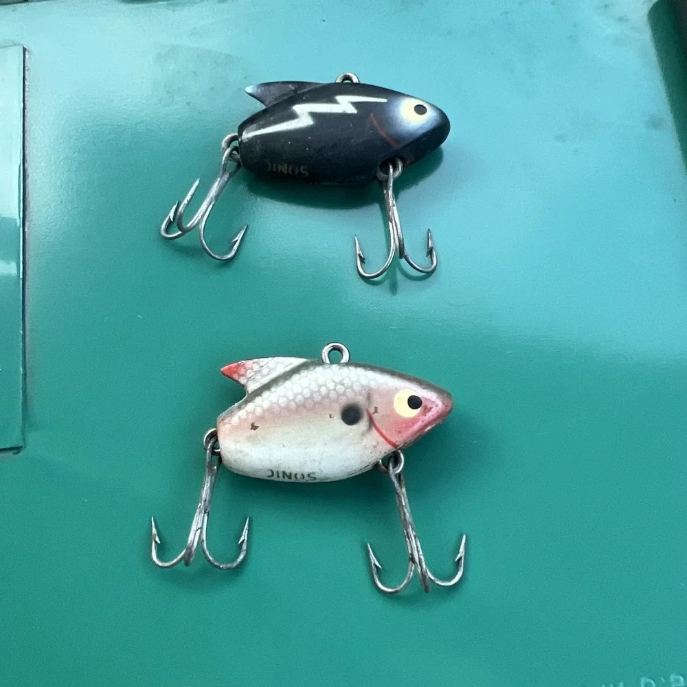 Vintage Heddon Sonic Fishing Lure, Set Of 2